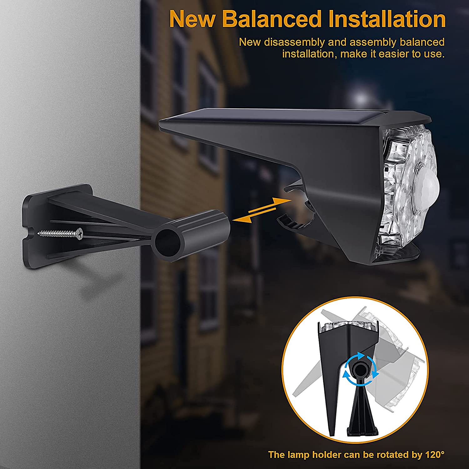 120° Wide Angle Solar Light