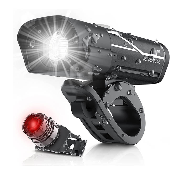 Rechargeable Bike Light And Red Tail Light