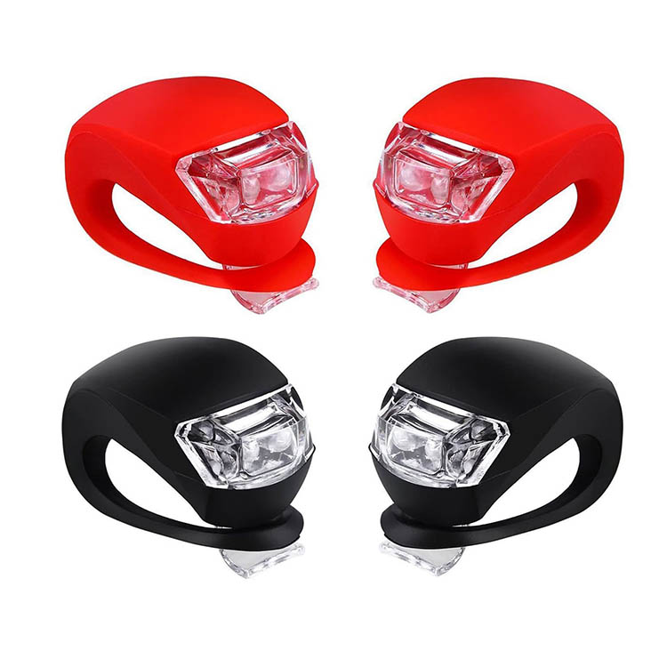 silicone bicycle light with rechargeable