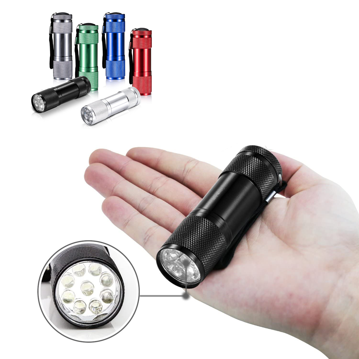 9 LED Mini Flashlight Wholesaler