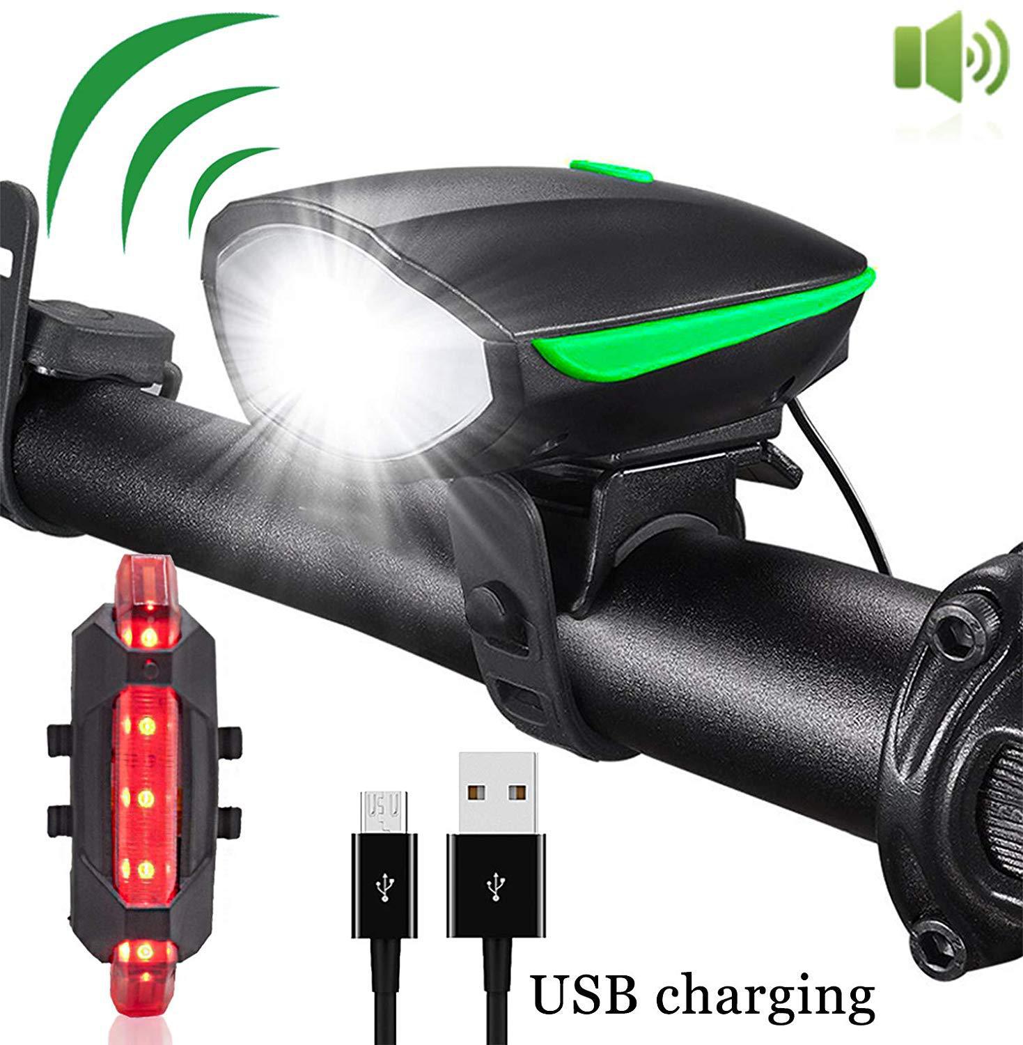 Rechargable Bike Light Wiht Horn