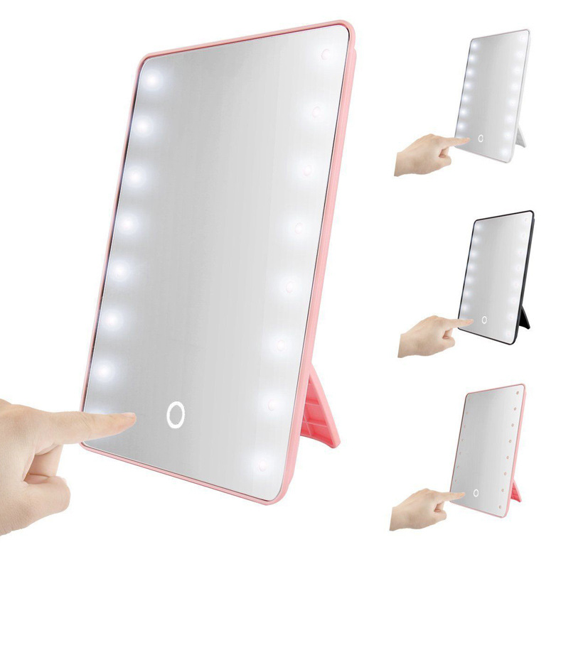 rotatable makeup mirror light