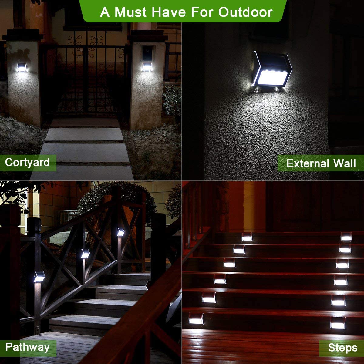 ODM 2 Packs LED Garden solar lights Manufacture