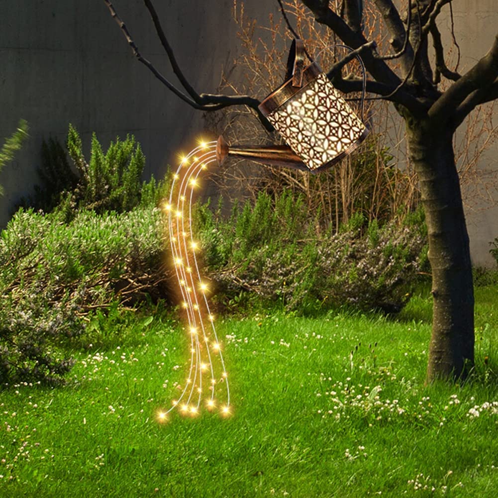 Watering Can Solar Garden Light With 36 Warm Light