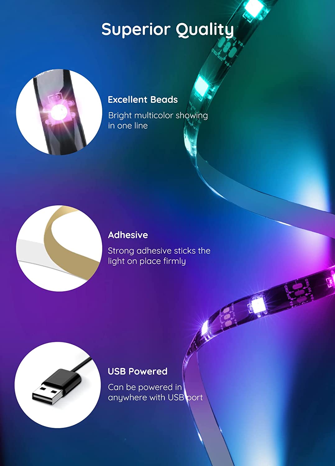 OEM Super Led TV Strip RGB 3M Factory