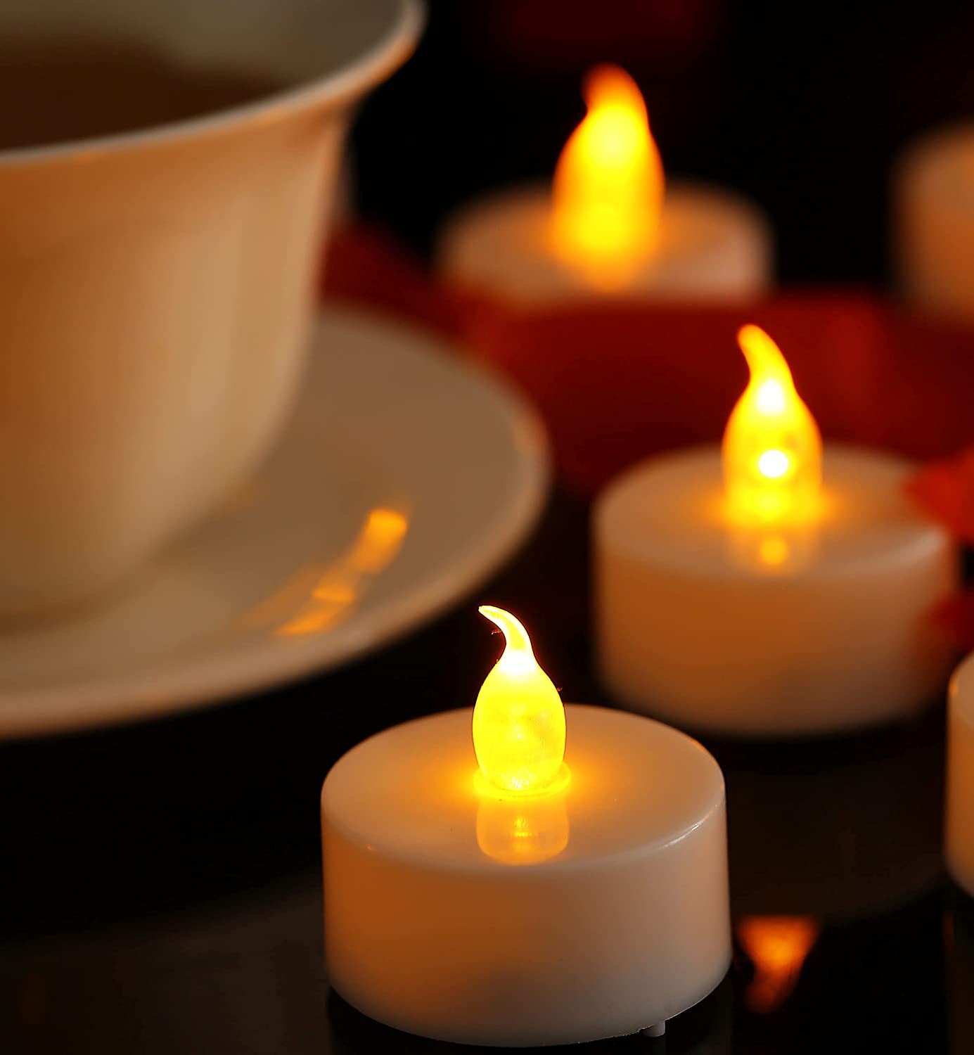 ODM  Led Tea Light ,Pack of 4PCS Flameless Bulks