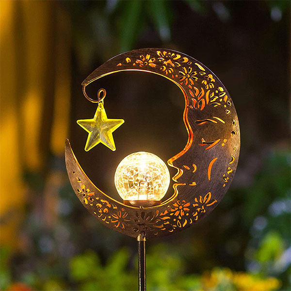 Moon Metal Wholesale Solar Decoration Lights