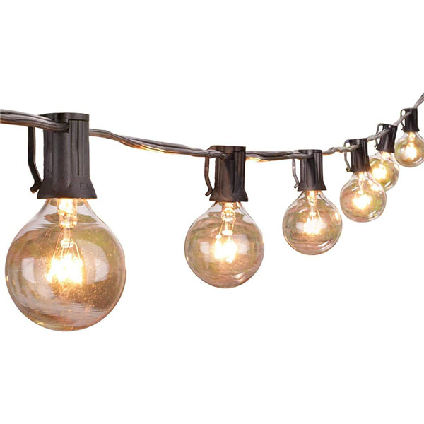 Wholesale Outdoor String Lights Edison Glass Bulbs