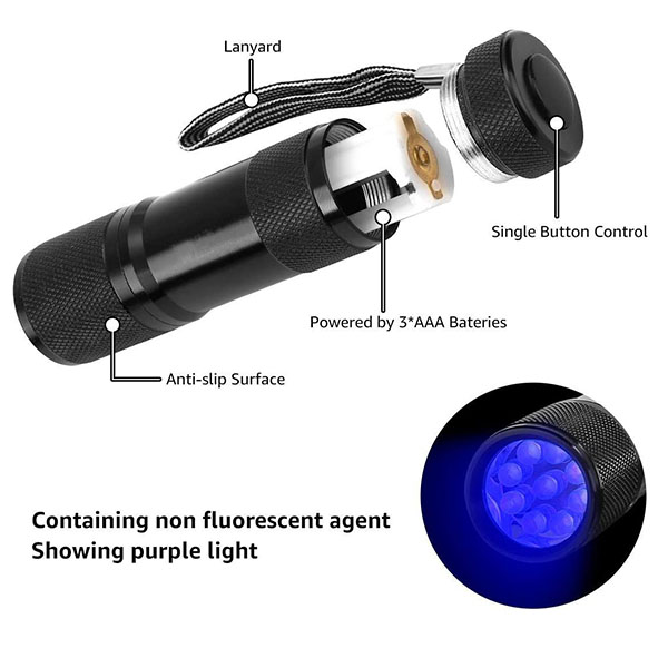 Wholesale Mini Black Light Flashlight Manufacture