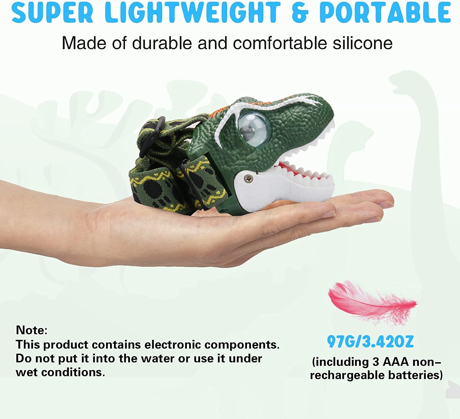 LED Dinosaur Headlamp Supplier